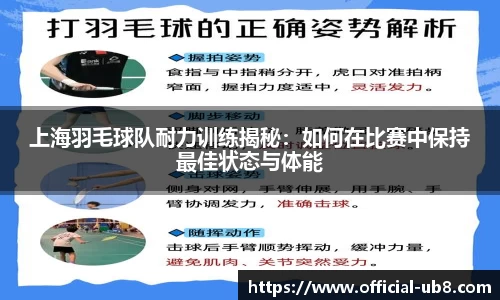 上海羽毛球队耐力训练揭秘:如何在比赛中保持最佳状态与体能